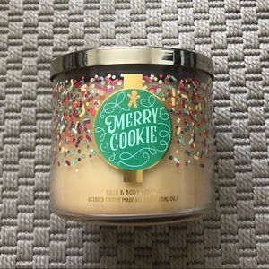 NEW BBW Merry Cookie Holiday Candle